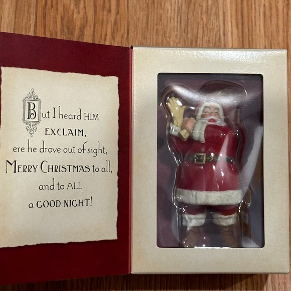Hallmark Keepsake Ornament 'Twas The Night Before Christmas' Santa Claus 2001 - Picture 2 of 5